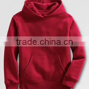 BOYS RED PULLOVER HOODY WITH POCKET thumbnail-1