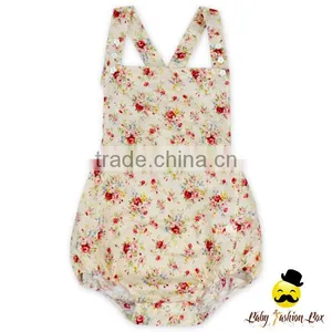 HYB178 Yihong Fancy Printed Flowers Baby Soft Cotton Romper Designer Net Punjabi Suits thumbnail-3