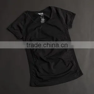 Custom Gym T Shirt Compression Tights Women's Sport T-shirts Dry Quick Running Short Sleeve T-shirts Fitness Women Clothes Tees thumbnail-4