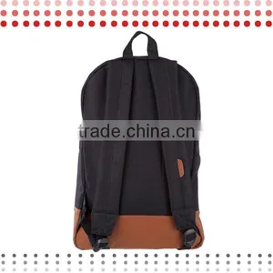 Black Vintage Leather Hot Style Polyester Backpack thumbnail-1