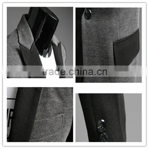 Fashion Korea Style Spring Casual One Button Slim Tuxedo Blazer thumbnail-6