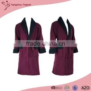 Trendy Design High Quality Mens Polyester Bathrobe thumbnail-1