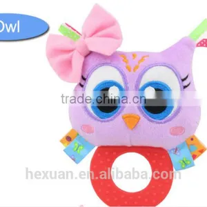 New High Quality Baby Wrist Rattle Toy Plush Hand Bell Ring For Infant thumbnail-2