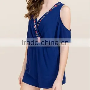 Sexy Plus Size Embroidered Club Rompers for Women thumbnail-2