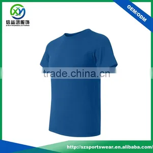 Best Price Blue Color Short Sleeve Crewneck 100%Cotton Men's Casual T Shirt thumbnail-1