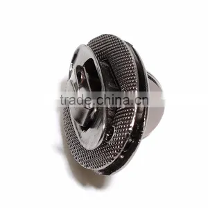 Zinc Based Alloy Purse Twist Turn Lock Gunmetal 46mm(1 6/8") x 30mm(1 1/8"), 1 Set thumbnail-3