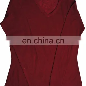 Custom 2017 Latest Designs Winter Ladies Plain Cashmere Wool Knitted Fashionable Sweater thumbnail-3