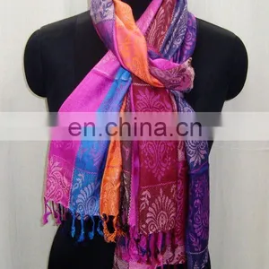 Viscose Multi Colour Scarves thumbnail-1