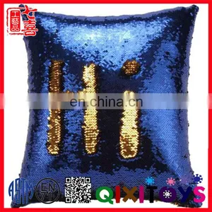 Fashion New DIY Two Tone Glitter Mermaid Sequins Throw Pillows thumbnail-4