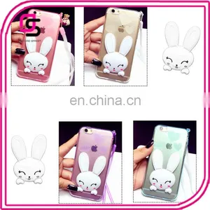 Mobile Phone Accessories Cartoon Silicone Phone Case With Support thumbnail-1