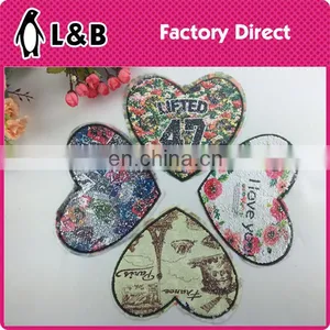 2017 Custom Double Face Sequin Applique Double Side Patch thumbnail-3