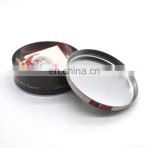 Direct Factory Christmas Round Gift Tin Box Wholesale thumbnail-6