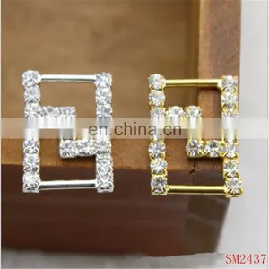 Wholesale Plastic Sliver Gold Ribbon Buckle thumbnail-1