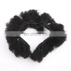 Afro Kinky Curly 100% Brazilian Human Hair Extensions Remy Human Hair Brazilian Bundles Of Human Hair thumbnail-1