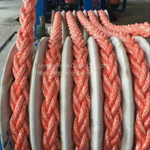 8 Strand Polypropylene Polyester Mixed Mooring Rope thumbnail-2