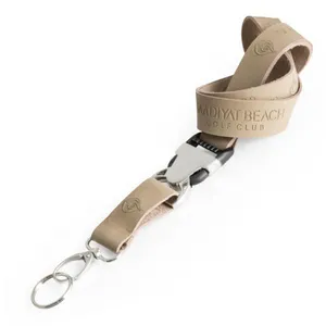 Promotional Cheap Custom Logo Leather Neck Lanyards With Name Tag thumbnail-5