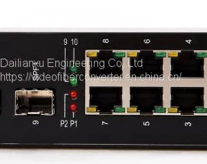 4/8channels DIN Rail Industrial Loop Self-healing POE Fiber Switch thumbnail-1