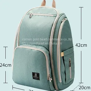 Waterproof Travel Mom Back Pack Eco-Friendly Material Baby Changing Bag Backpack Mummy Diaper Bag thumbnail-3