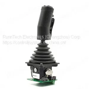 RunnTech Single-axis Industrial Joystick 24Vdc Input & 4mA to 20mA Output for Man Lift thumbnail-1