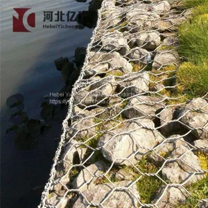 Anping Galvanized PVC Hexagonal Gabion Wire Mesh Stone Cage Gabion Baskets thumbnail-1