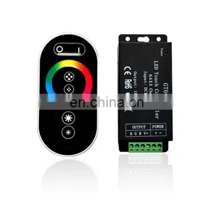 Беспроводной RF сенсорный панельный RGB LED-контроллер с пультом дистанционного управления на 8 кнопок для RGB LED-ленты 5050, DC12-24V thumbnail-4