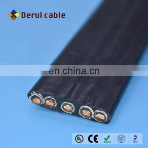 5 Core Flat Cable 18awg Shielded Flat Cable 220v thumbnail-2
