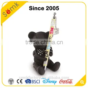 Hot Sale Animal Design Bear Shape Custom Plastic Pen & Pen Holder Quality Choice thumbnail-1