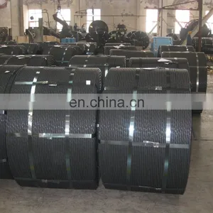 High Carbon 7 Wire 9 53mm Low Relaxation Post Tensioned Cable Pc Steel Strand thumbnail-5