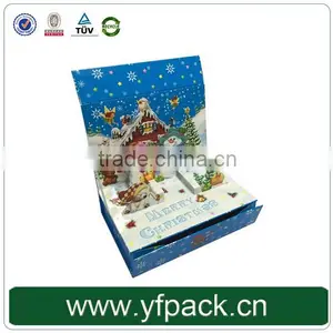 Creative Popular Foldable Full Color Glossy 3d Christmas Gift Box For Sale thumbnail-1
