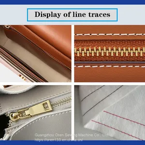 Happy Time Christmas Outfit Sewing Machine Thick Leather Canvas Bag Zipper thumbnail-5