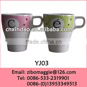 Zibo Manufactured Perosnalized Pocelain Stackable Cup for Coffee Cup Travel thumbnail-1