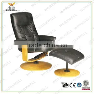 WorkWell PU Luxury Leather Recliner Chair With Footrest Kw-R50 thumbnail-1