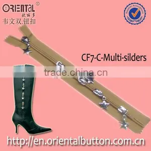 Close End Polyester Zipper With Multi Sliders thumbnail-1