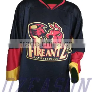 2016 Custom Embroidered Hockey Jerseys,Sublimated Ice Hockey Jersey thumbnail-3
