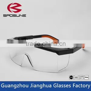 Industrial Side Shield Protective Safety Glasses Clear High Impact Lab Protection Goggles thumbnail-1