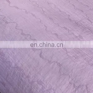 Stock Lot Crinkle Jacquard Custom Printed Nylon Viscose Dress Woven Fabrics thumbnail-2