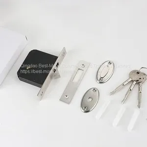 Single Brass Hook Latch Mortise Door Lock Backset 50mm thumbnail-2