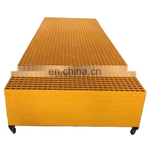 38*38*25 mm GRP FRP Mesh Grid Grating for Fiberglass Roofing Walkway thumbnail-1