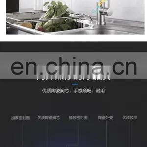 Modern Style Water Filter Faucet for Kitchen Food Grade 304 Stainless Steel Kitchen Faucets thumbnail-5
