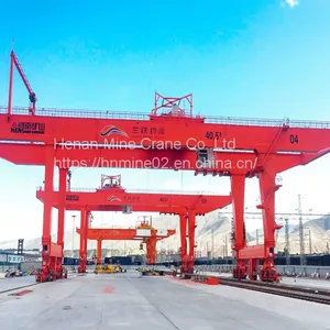 Rail Mounted Container Gantry Crane A7 ZMPC Spreader Railway Storage Using thumbnail-1