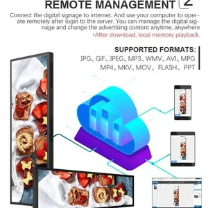 88 Inch Capacitive Touch Screen Long Strip Advertising Screen HD LCD Screen Touch Query Integrated Machine thumbnail-3