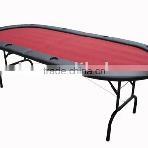 8ft Texas Holdem Folding Poker Table/Game Table thumbnail-1