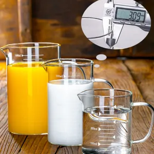 High Borosilicate Glass Measuring Cup for Milk and Kitchen Use 350ml 500ml 1000ml thumbnail-5