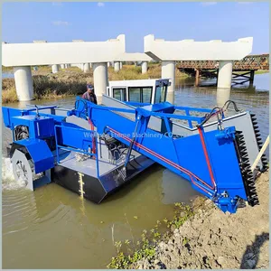 Fully Hydraulic Driven Underwater Weed Cleaning and Harvesting Boat thumbnail-3