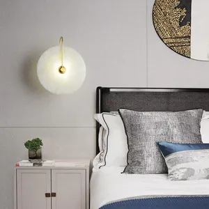 Modern Luxury Alabaster Lamp​ Hotel Wall Sconce Artdecolite Lighting thumbnail-4