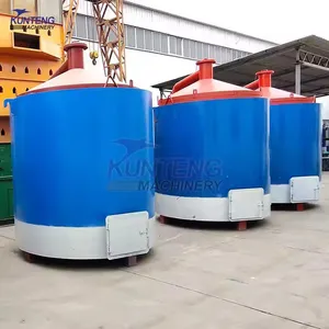 Wood Branches Sawdust Pyrolysis Kiln Biochar Charcoal Carbonization Stove Furnace EPC thumbnail-2