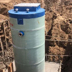 Fully Automatic FRP Integrated Prefabricated Underground Sewage Pumping Station thumbnail-5