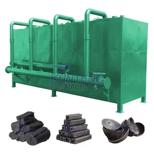 Smokeless Lump Wood Coconut Shell Charcoal Hoisting Type Carbonization Furnace thumbnail-1