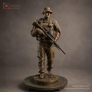 Transparent Wire Figure Statue for Interior Decoration thumbnail-2