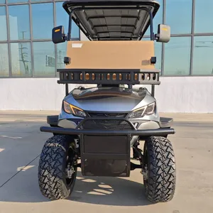 New 4+2 Six-seater Electric Golf Cart, Direct From the Manufacturer, Suitable for Scenic Spot Sightseeing and Export Trade thumbnail-1